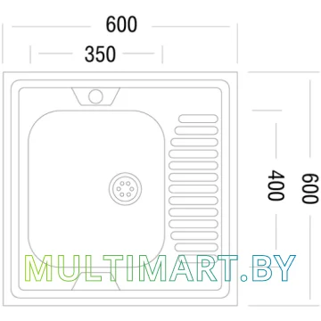 Кухонная мойка Ukinox STD600.600-4C 0R картинка 2